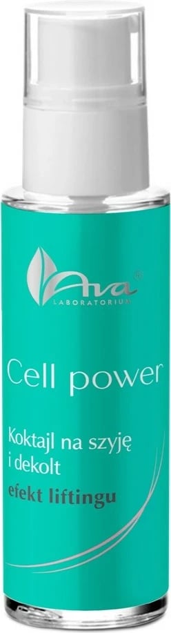 Serum lifting për qafë dhe dekolte Ava Laboratorium Cell Power Neck and Décolleté Cocktail Effect Lifting për femra, 30ml