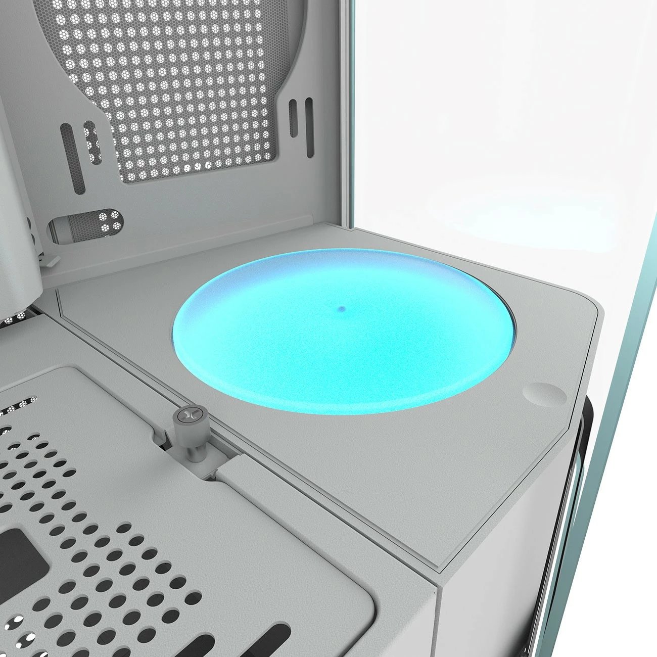 Kasë Cougar FV270 ARGB midi tower e bardhë