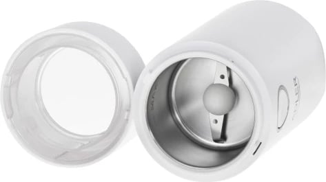 Mulli kafeje Adler AD 4446, 150 W, kapacitet 75 g, kapak transparent me bllokim sigurie, e bardhë/argjendtë Mulli kafeje Adler AD 4446, 150 W, kapacitet 75 g, kapak transparent me bllokim sigurie, e bardhë/argjendtë