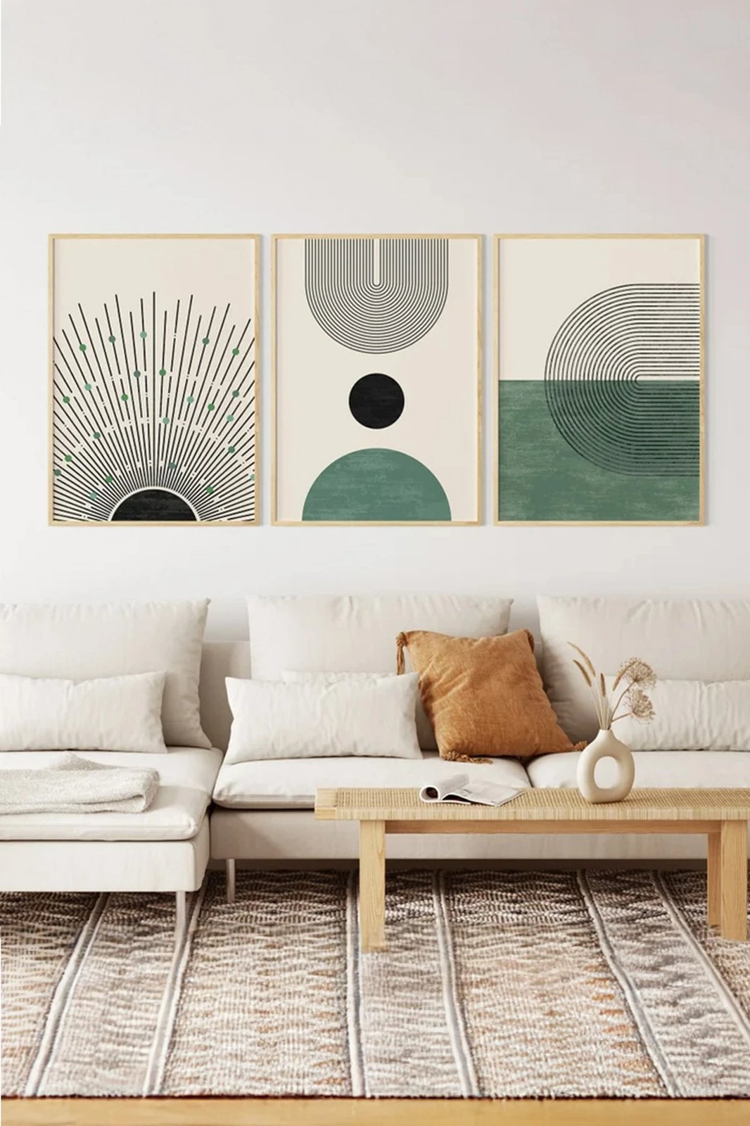 Pikturë dekorative me kornizë (3 copë), Wallity, 3Dartsohoset1