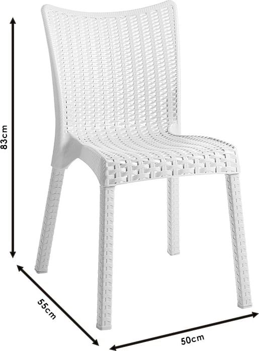 Karrige Confident PP ngjyrë e bardhë