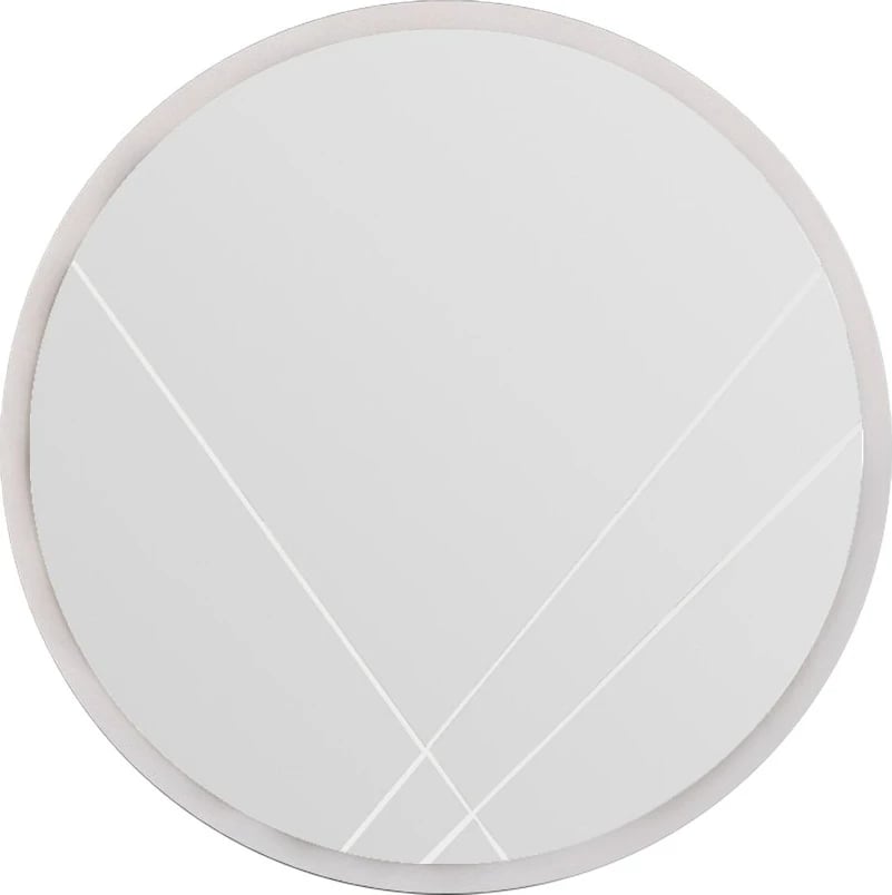 Pasqyrë e rrumbullakët, e bardhë, Skye Decor, Iuydu, 60x60cm