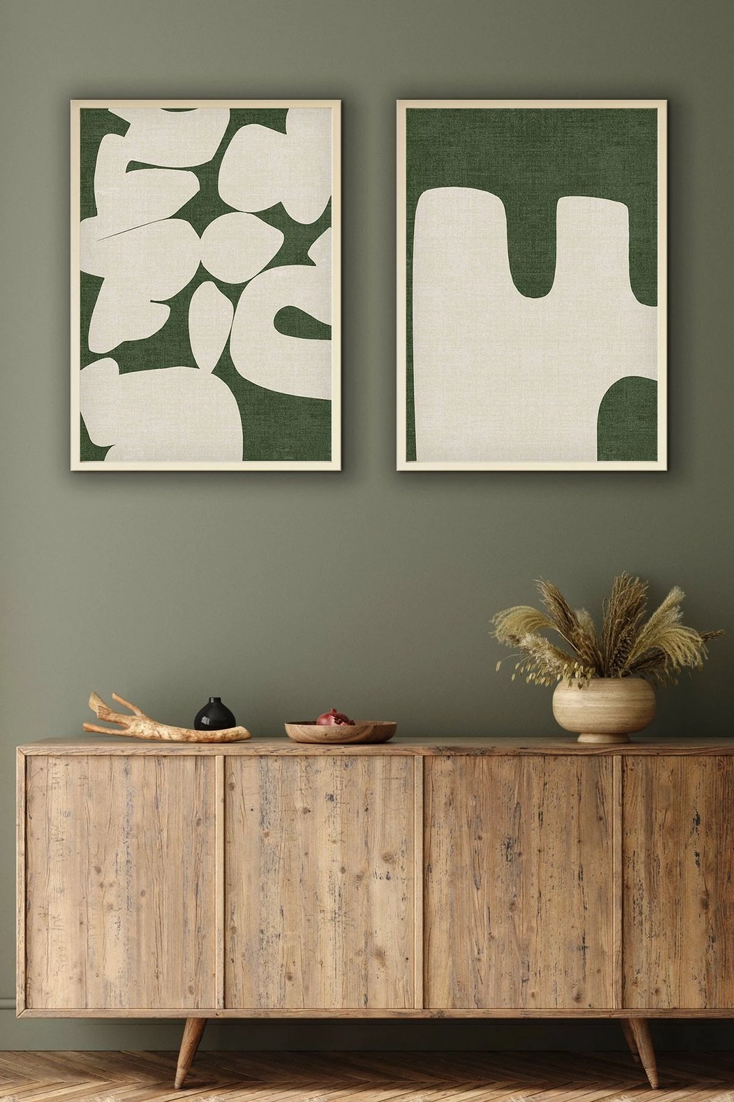 Pikturë dekorative me kornizë MDF (2 copë), Wallity, Huhu202, 50x70cm