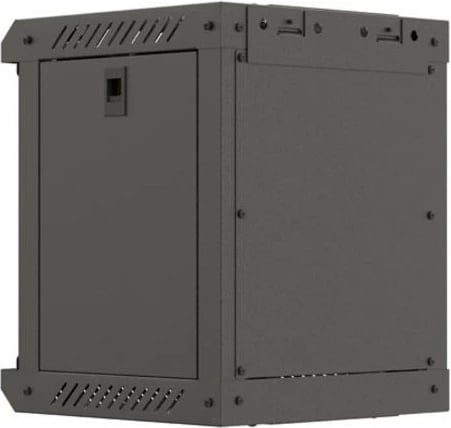 Kabinet RACK montim muri, Lanberg WF11-3306-10B, 10", 6U, 300x300 mm, derë xhami, IP20, ngjyrë e zezë