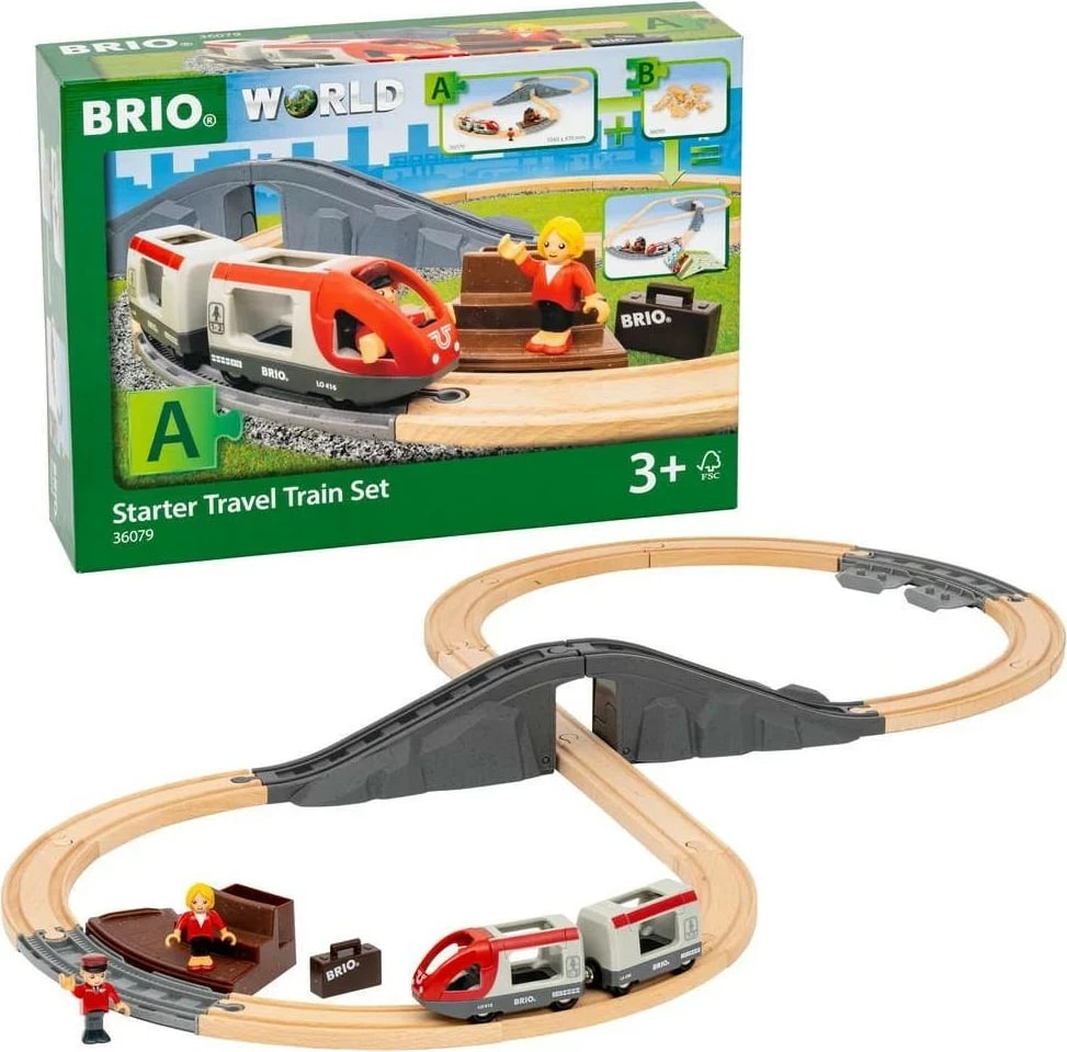 Set trenash lodër Brio Starter Set 63607900, multicolor