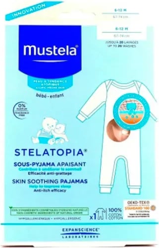 Pizhama qetësuese për foshnje Mustela Stelatopia, 6-12 muaj, unisex