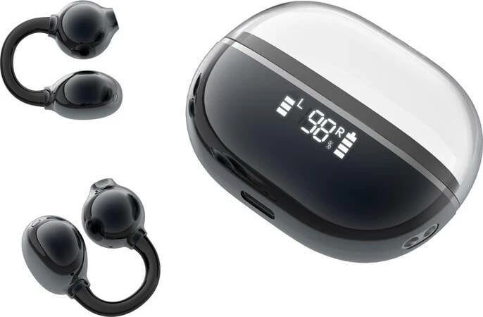 Kufje TWS LDNIO T08, in-ear, Bluetooth 5.4, me kuti karikimi, IPX4, Kaltër e errët