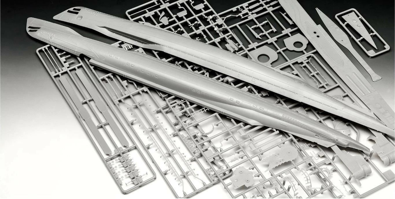 Model plastik nënujëse, Revell 05167 Type IX C/40 U190 1:144, 116 pjesë, gjatësi 53.1 cm