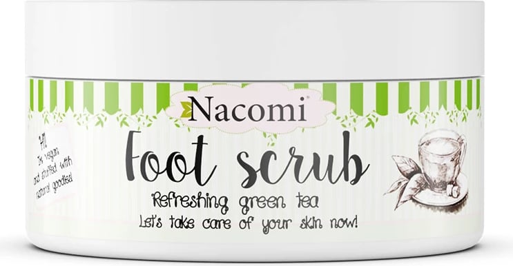 Peeling për këmbë Nacomi Sugar Foot Scrub unisex Green Tea 125g