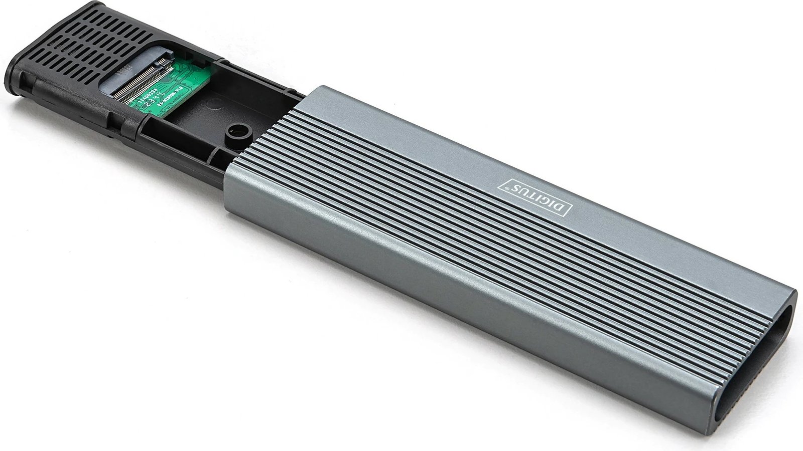 Kasë Digitus për SSD M.2 NVMe, USB 3.2 Gen 2, alumini, e zezë