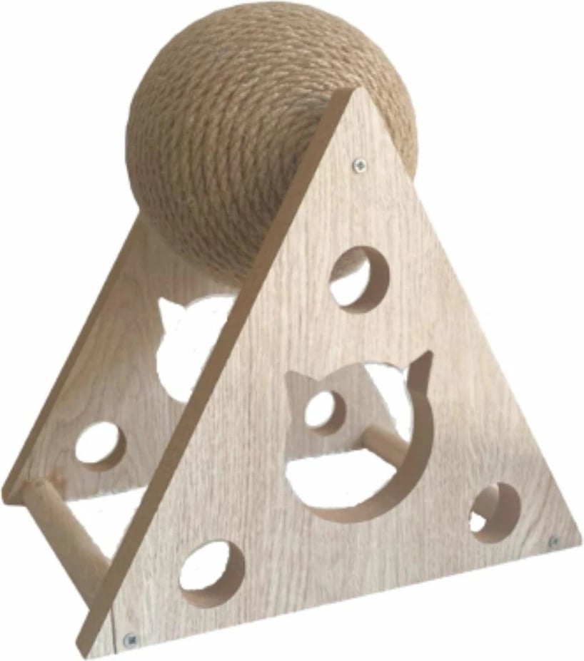 Lodër prej pëlhure për mace, Paws & Whiskers, Milo, bezhë