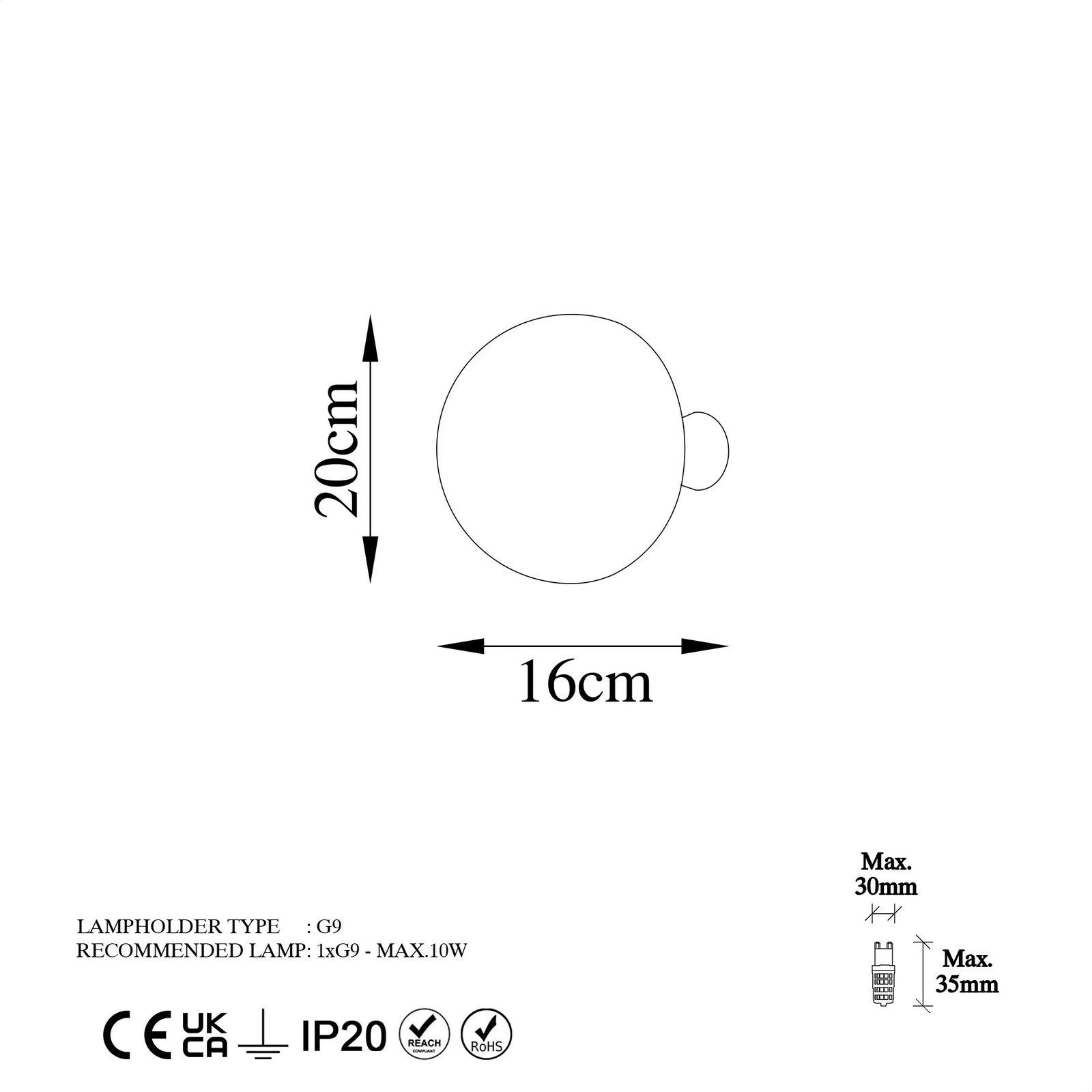 Llambë muri Opviq, Fungal - 13362, ngjyrë ari Llambë muri Opviq, Fungal - 13362, ngjyrë ari