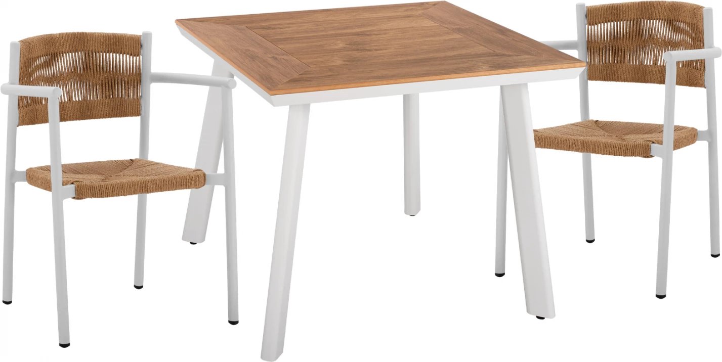 Set kopshti tavolinë & karrige FH11441, 3 pjesë, polywood/litar