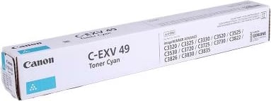 Toner, Canon, C-EXV 49 (8525B002), rendiment 9,750–23,700 faqe, Cyan