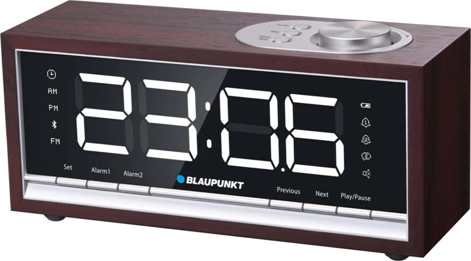 Radio me orë dhe alarm Blaupunkt CR60BT, kafe