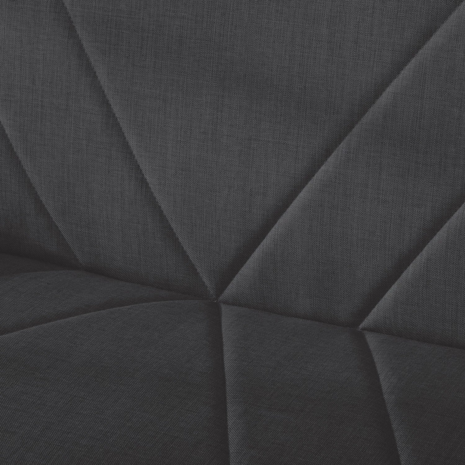 Divan shtrat 3-vendësh ANDRE FH3271.03, pëlhurë antracit, 193x82x81H cm