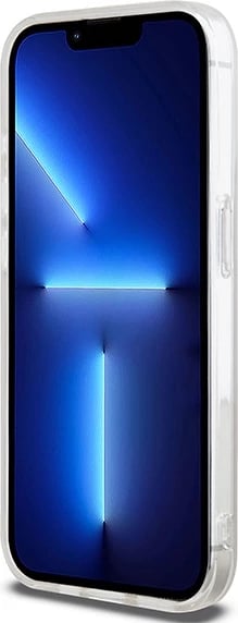 Mbështjellës DKNY IML Mono & Stripe MagSafe për iPhone 15 Pro, Rozë