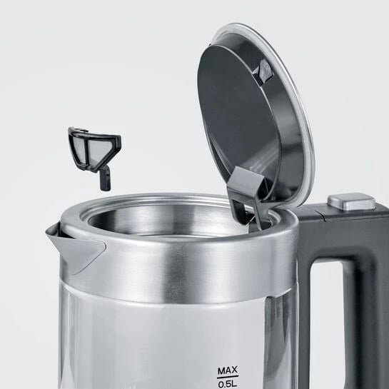 Ibrik elektrik Severin WK 3472, 0.5L, 1100W, Argjend