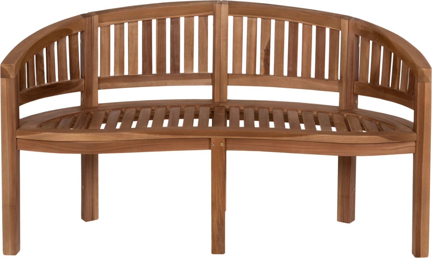 Stol dy vendesh CAPO FH9539 dru TEAK ngjyrë natyrale 149x59x86Hcm