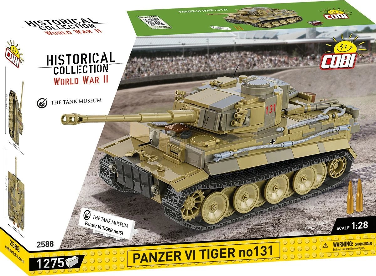 Set blloqesh Cobi Klocki Panzer VI Tiger no131, 1275 pjesë, 1:28, plastikë