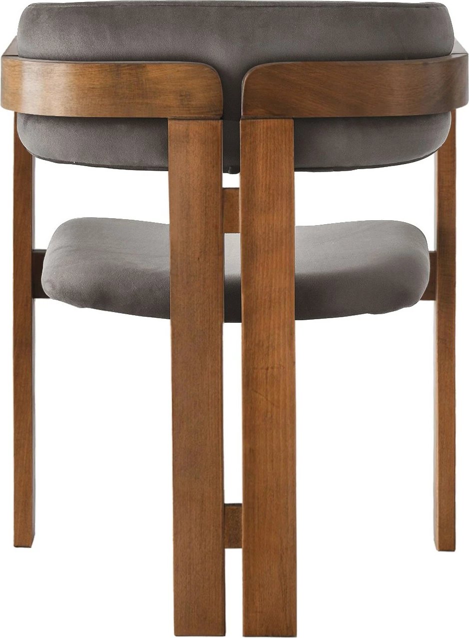 Karrige Hanah Home, CO - 029, kadife, ngjyrë arre dhe antracit