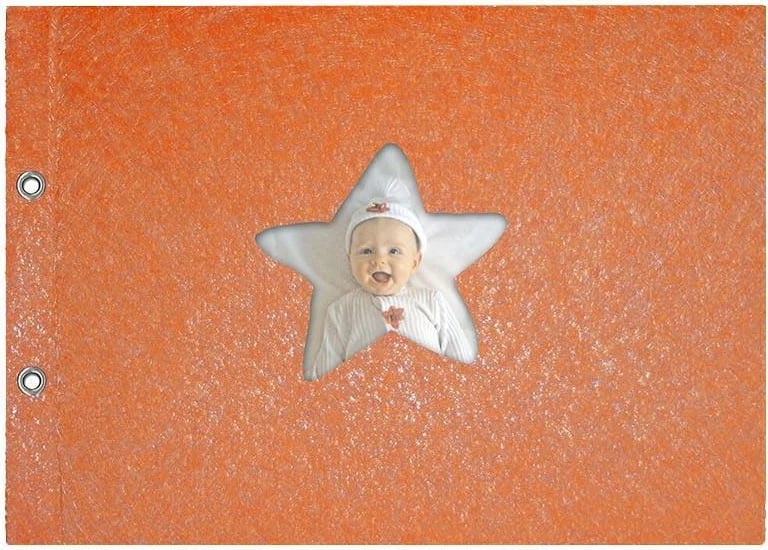 Libër mysafirësh pagëzimi NEXT 31x22cm, Portokalli