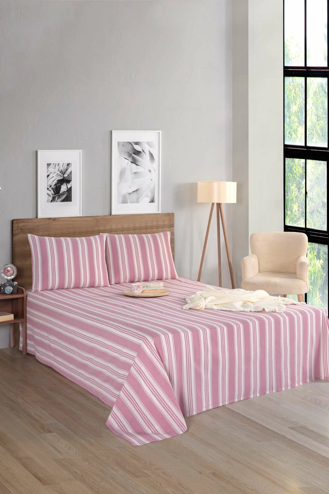 Set çarçafësh dopio, L'essentiel, ngjyrë e kuqe e errët, Soft Line