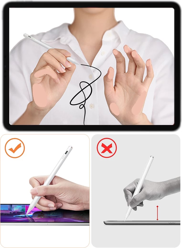 Stilolaps aktiv Joyroom JR-X9 për iPad, i bardhë