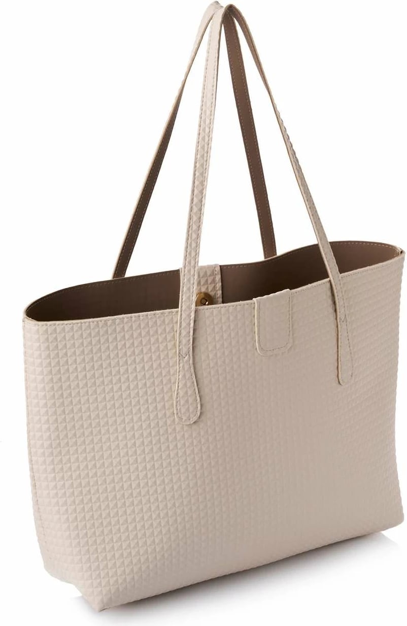 Torbë tote Lucky Bees, krem, 1238 Prm