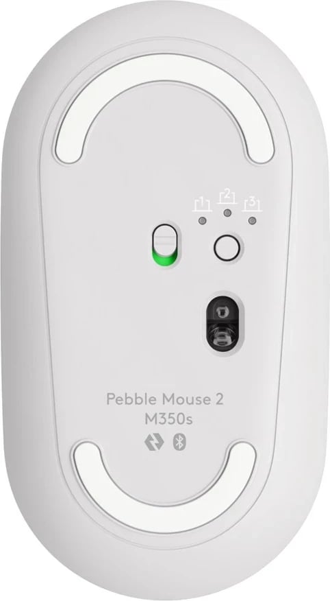 Maus Logitech 910-007013 wireless, ambidextrous, 4000 DPI, i bardhë