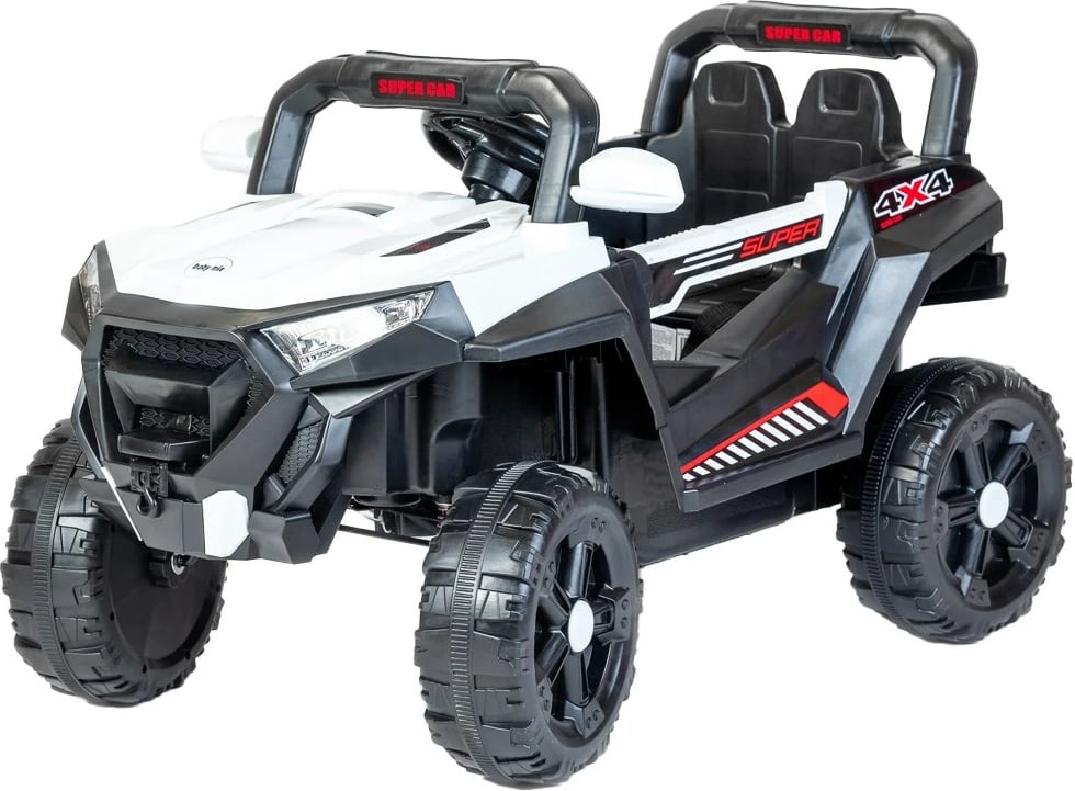 Makinë elektrike për fëmijë, Baby Mix Space, buggy stil 4x4, dy vende, e bardhë