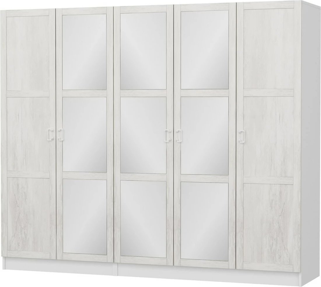 Dollap Skye Decor, ngjyrë e bardhë, Kale Country, 225x210x52 cm