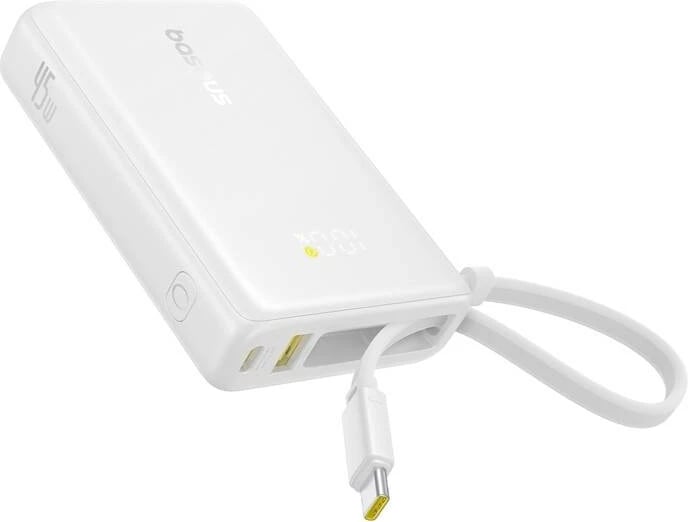 Powerbank Baseus PicoGo P10076803213-00 10000mAh 45W me ekran digjital, i bardhë