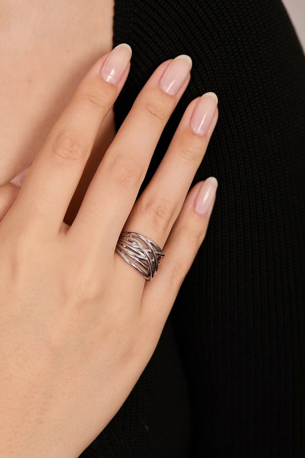 Unazë metali, ngjyrë argjendi, Elika, ELKABBJ0002