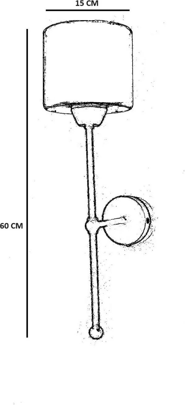 Llambë muri Opviq, 8881-2, metal dhe xham, ngjyrë e zezë