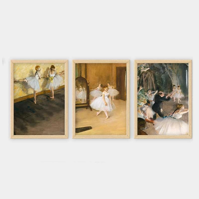 Pikturë dekorative me kornizë (3 copë), Wallity, 3NTC_UN2684867_3545