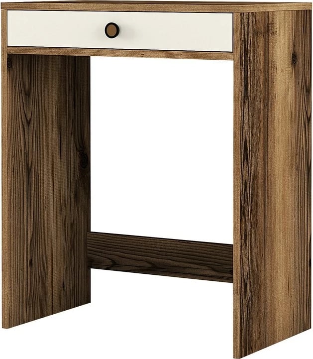 Tavolinë grimimi Skye Decor, Lizbon, ngjyrë arre dhe krem