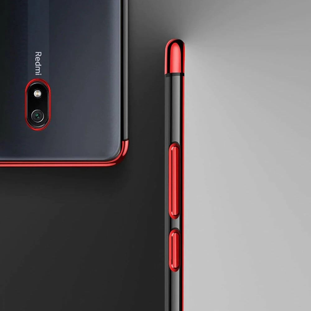 Mbështjellës Hurtel Clear Color 0.3mm për Xiaomi Redmi 8A, TPU, i tejdukshëm/zi