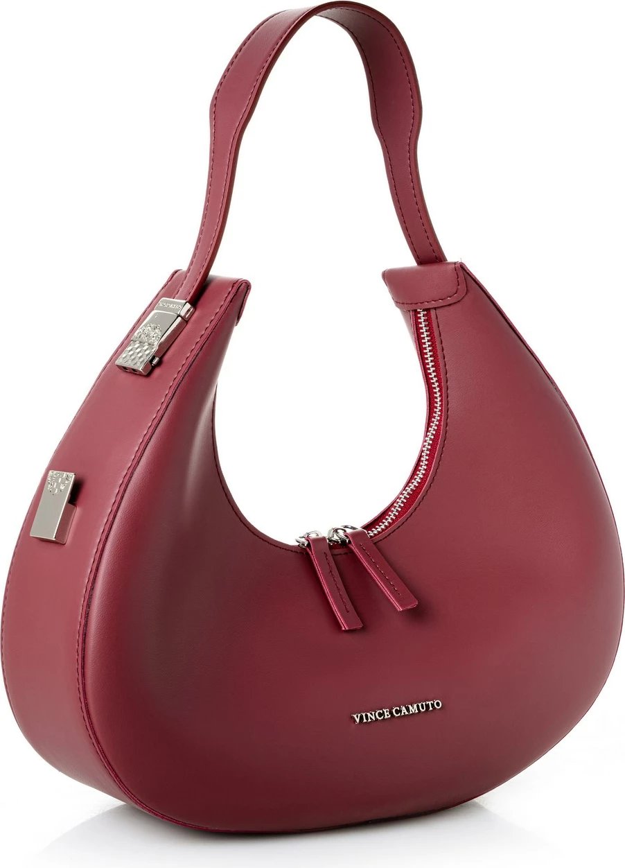 Çantë krahu ngjyrë e kuqe claret, Vince Camuto, Riviera