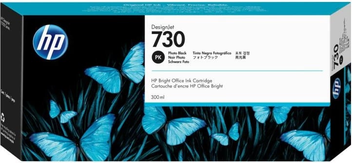 Kartrixh boje, HP, 730 P2V73A, 300 ml, Photo Black