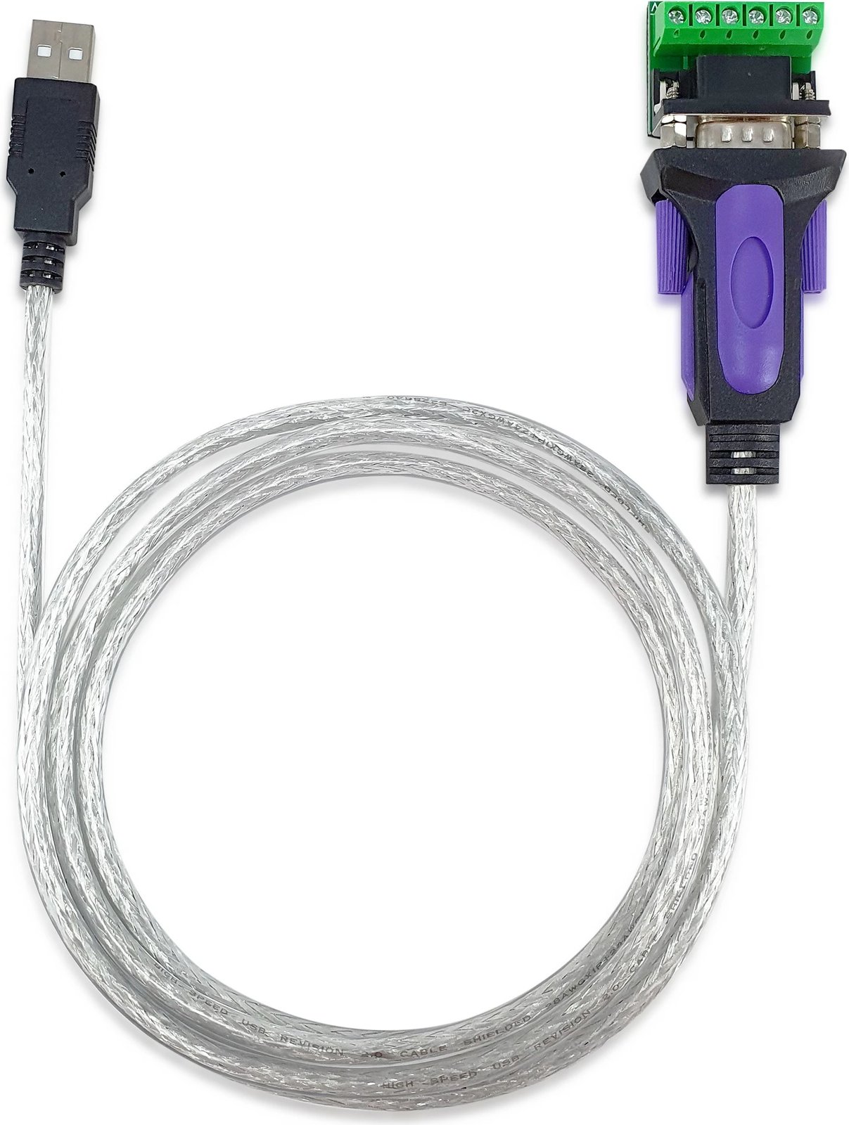 Kabëll adapter USB-A në serial RS-422/485 DB9 Equip 1.5m, hiri