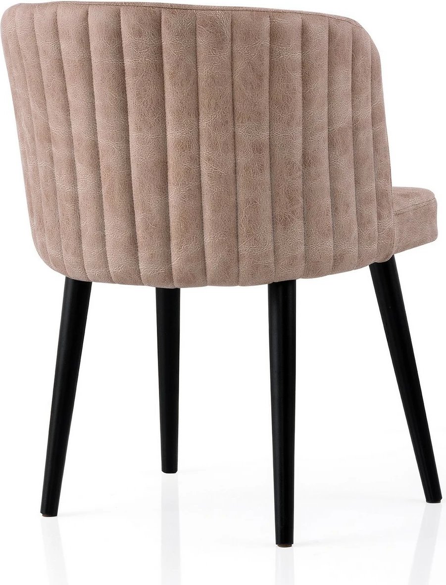 Set karrigesh (2 copë), Skye Decor, Zen - 4201 V2, ngjyrë e zezë dhe bezhë