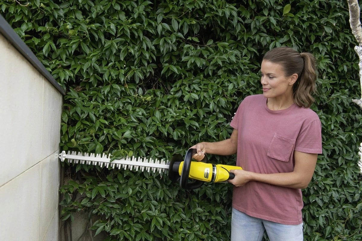 Gërshërë elektrike pa kabllo KARCHER HGE 18-50 Battery Set, 18V, 2.5Ah, e verdhë/zezë