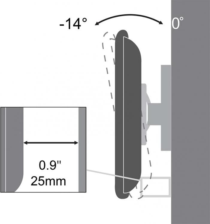 Mbajtës për TV LCD lëvizës , SBOX, PLB-3422T 23“ - 43“