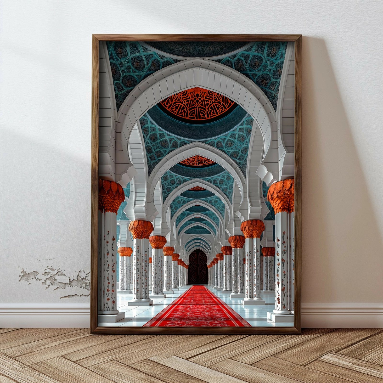 Pikturë dekorative me kornizë MDF, shumëngjyrëshe, Wallity, GE126-L