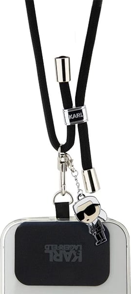 Rrip universal për celular Karl Lagerfeld KLUCNMSCKIK CBDY Cord, 150 cm, i zi
