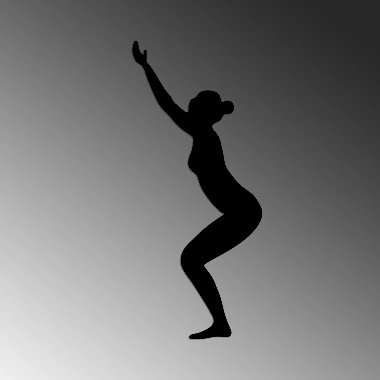 Aksesor dekorativ metalik për mur, Wallity, Yoga 20