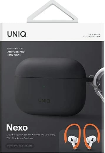 Mbështjellës UNIQ Nexo për AirPods Pro 2 me Ear Hooks, Gri
