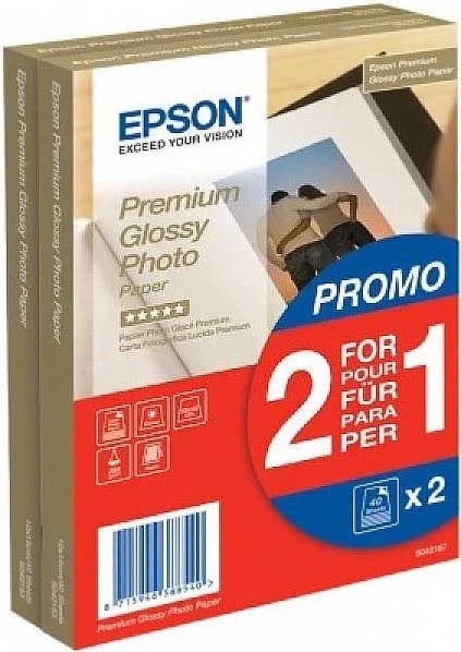 Letër fotografike Premium Glossy Epson 255 g / m2, 10 x 15 cm