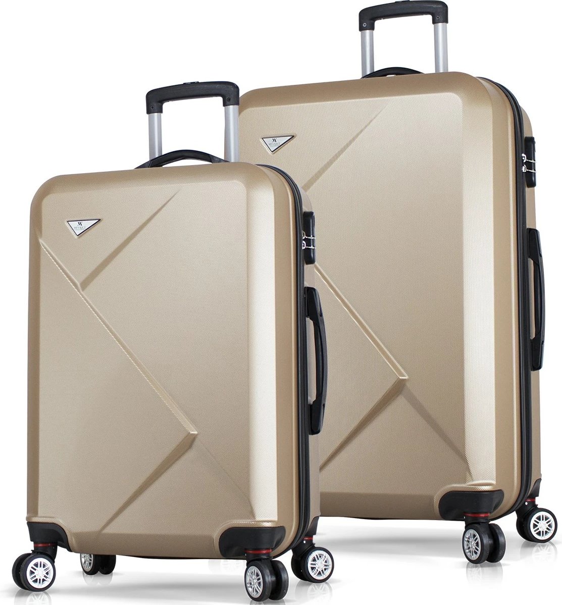 Set valixhesh (2 copë), ngjyrë ari, Zoozie Bags, 7001